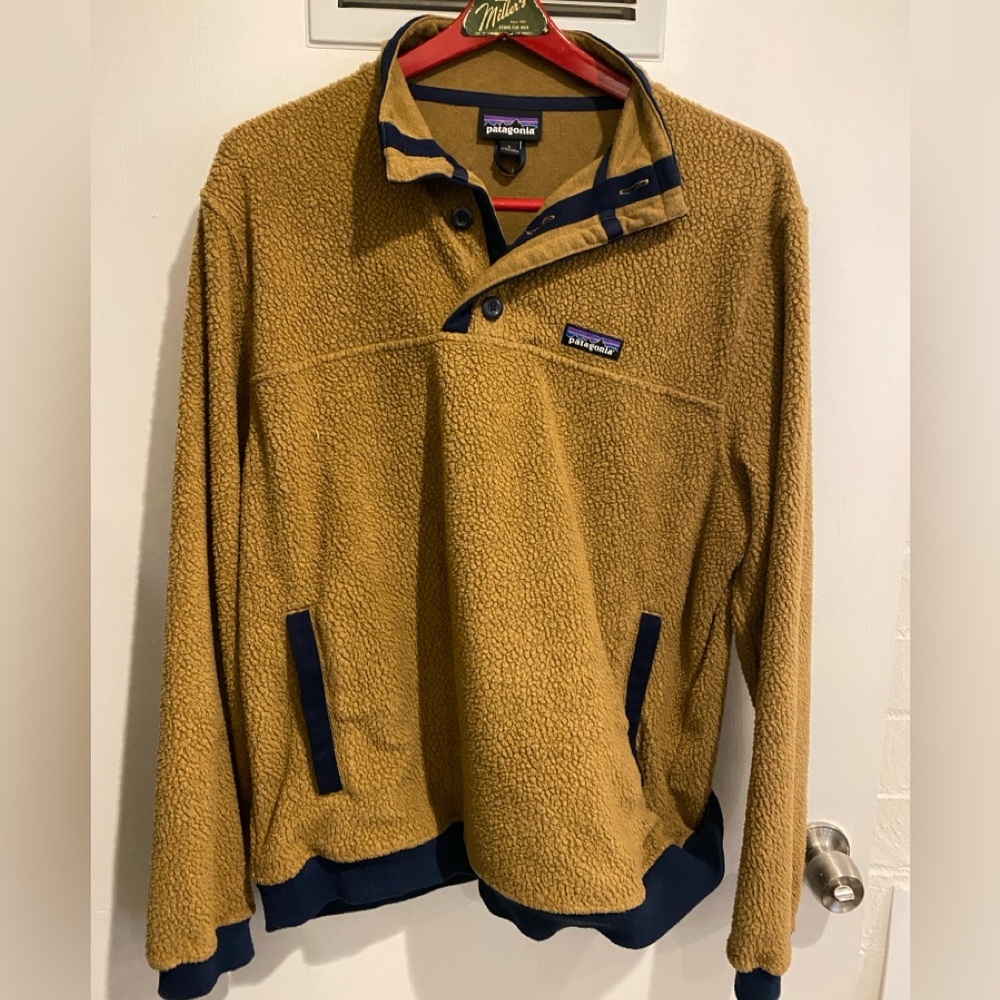 Patagonia shearling button Fleece Pullover